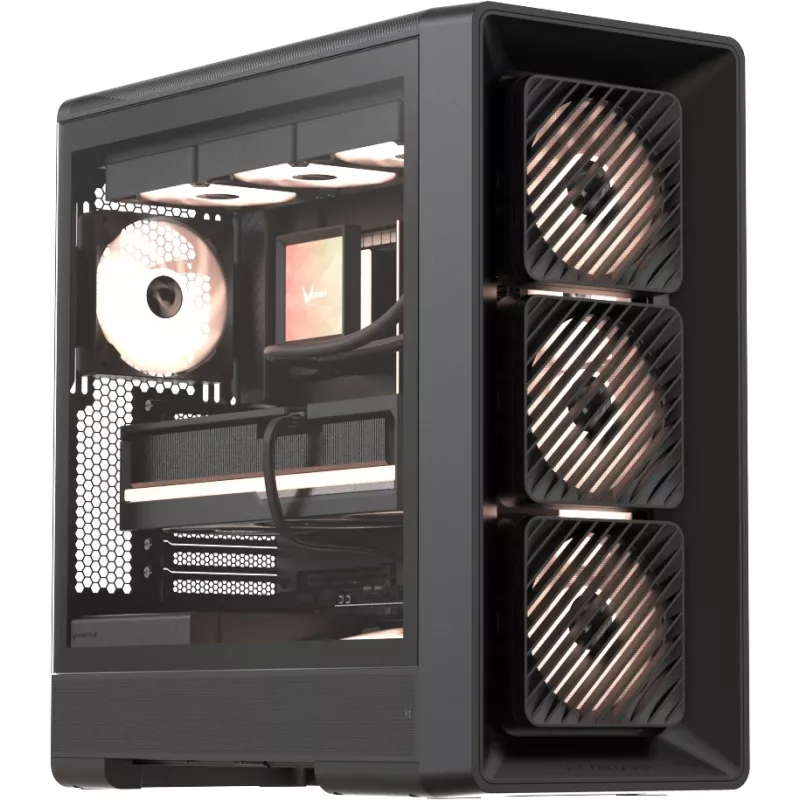 Корпус Formula Air Power G10 черный без БП ATX 7x120mm 5x140mm 2xUSB3.0 audio bott PSU