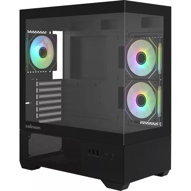 Корпус Zalman Chronix V2 черный без БП ATX 6x120mm 2x140mm 1xUSB2.0 1xUSB3.0 audio bott PSU