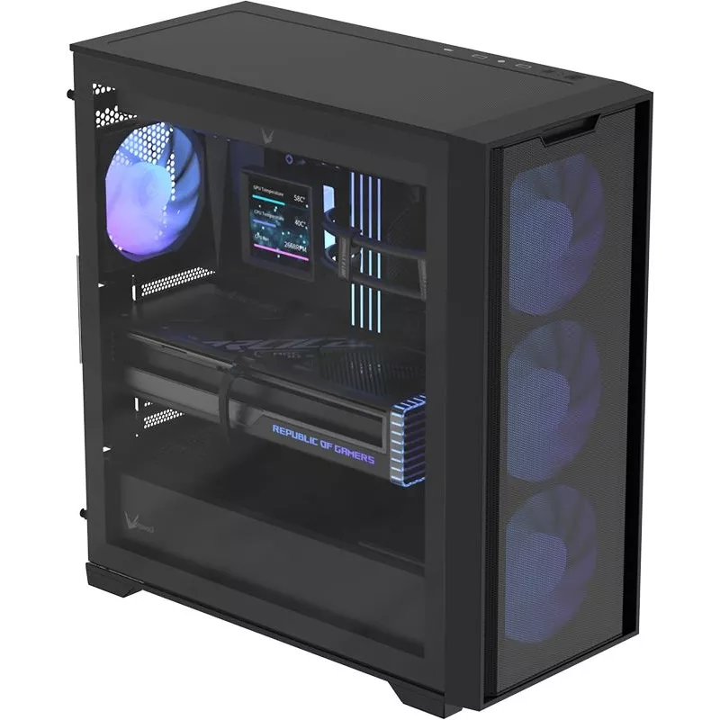 Корпус Formula Air Power GX600 Plus черный без БП ATX 3x120mm 2x140mm 2xUSB3.0 audio bott PSU
