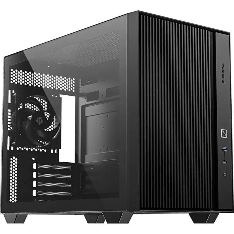 Корпус ID-Cooling Flow 500 Air черный без БП mATX 8x120mm 1x140mm 1xUSB3.0 audio bott PSU