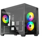 Корпус ID-Cooling View 500 черный без БП mATX 9x120mm 1xUSB2.0 1xUSB3.0 audio bott PSU