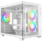 Корпус ID-Cooling View 500 белый без БП mATX 9x120mm 1xUSB2.0 1xUSB3.0 audio bott PSU