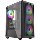 Корпус ID-Cooling Ware 310 черный без БП ATX 6x120mm 2xUSB2.0 1xUSB3.0 audio bott PSU