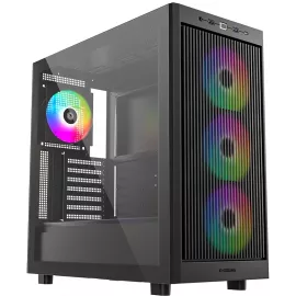 Корпус ID-Cooling Ware 510 черный без БП ATX 7x120mm 5x140mm 1xUSB2.0 1xUSB3.0 audio bott PSU
