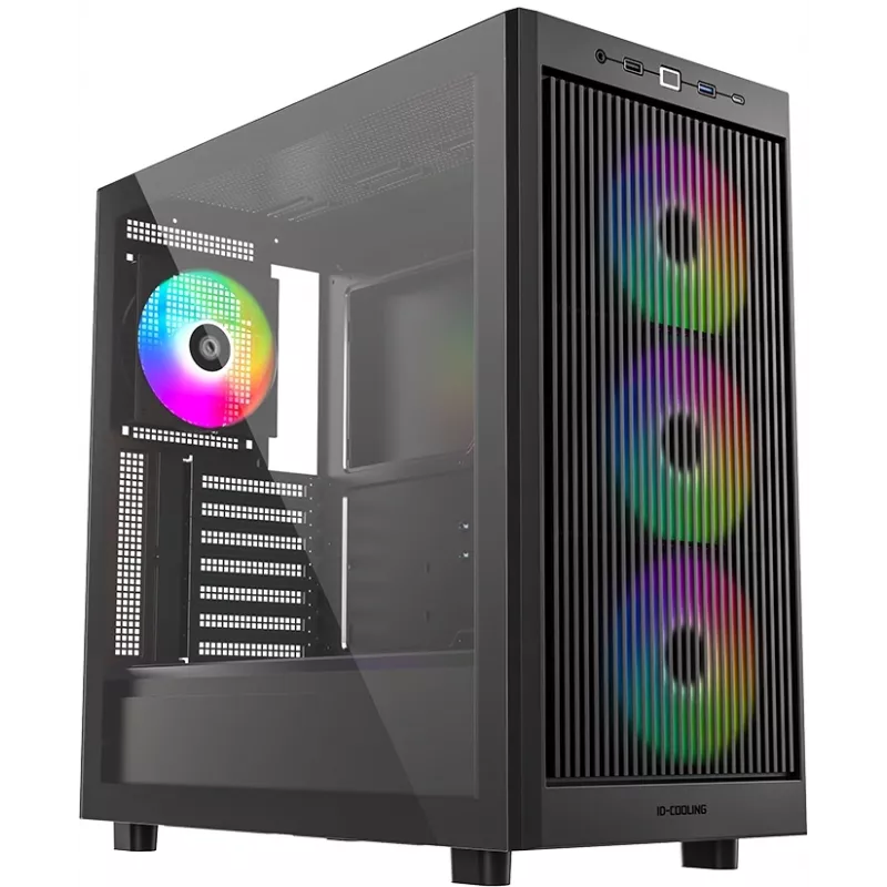 Корпус ID-Cooling Ware 510 черный без БП ATX 7x120mm 5x140mm 1xUSB2.0 1xUSB3.0 audio bott PSU