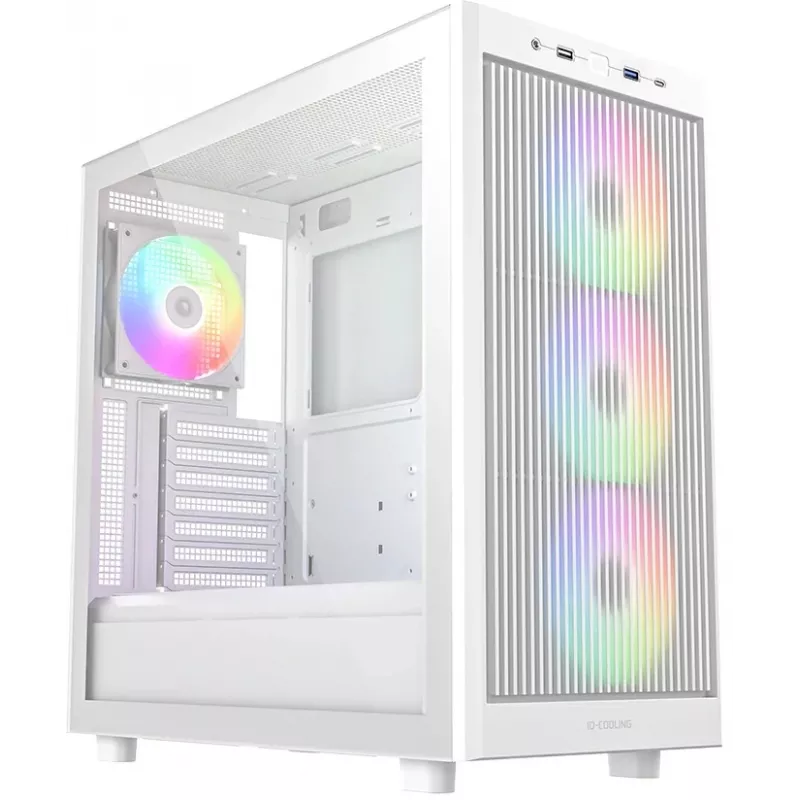 Корпус ID-Cooling Ware 510 белый без БП ATX 7x120mm 5x140mm 1xUSB2.0 1xUSB3.0 audio bott PSU
