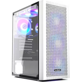 Корпус PcCooler MA100 Mesh Wh белый без БП ATX 5x120mm 2xUSB2.0 1xUSB3.0 audio bott PSU