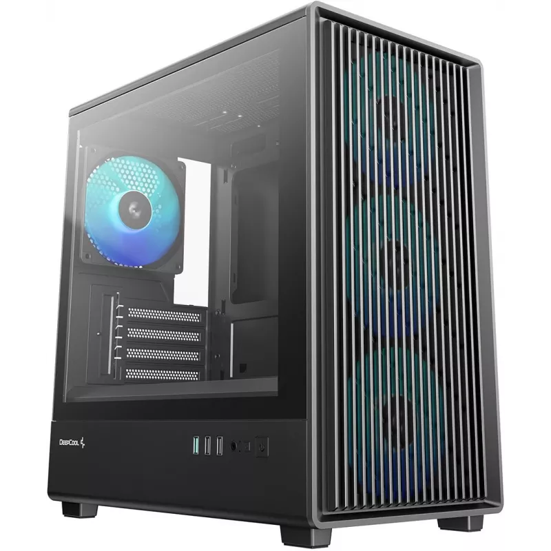 Корпус Deepcool CC350 4F черный без БП mATX 4x120mm 2x140mm 2xUSB2.0 1xUSB3.0 audio bott PSU