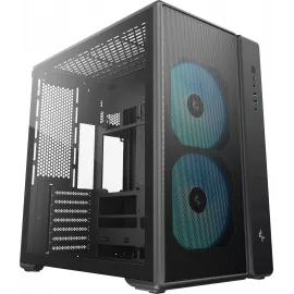 Корпус Deepcool CG590 Mesh 2F черный без БП ATX 11x120mm 2x140mm 2xUSB3.0 audio bott PSU