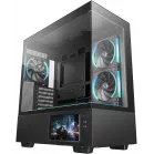 Корпус Deepcool CH690 LCD черный без БП ATX 10x120mm 9x140mm 2xUSB3.0 audio bott PSU