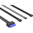Корпус ID-Cooling Ware 300 черный без БП mATX 6x120mm 2xUSB2.0 1xUSB3.0 audio bott PSU