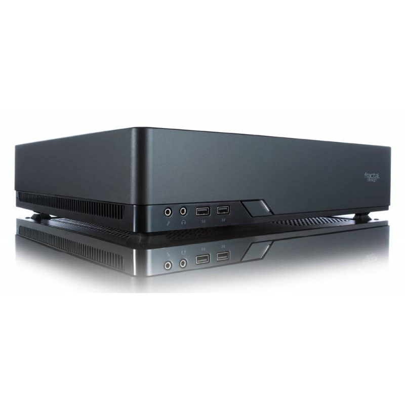 Корпус Fractal Design Node 202 черный без БП miniITX 2x120mm 2xUSB3.0 audio bott PSU