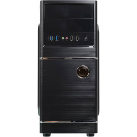 Корпус Accord ACC-B301 черный без БП ATX 3x120mm 2xUSB2.0 2xUSB3.0 audio