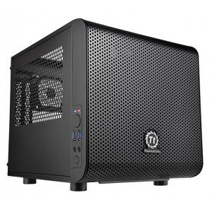  Thermaltake Core V1 miniITX 2x80mm 1x120mm 1x140mm 2xUSB30 audio bott PSU