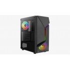 Корпус AeroCool Scape-G-BK-v2 Black Mid Tower ATX/micro ATX/mini-ITX , без БП, Steel, ABS (4711099471546)