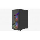 Корпус AeroCool Scape-G-BK-v2 Black Mid Tower ATX/micro ATX/mini-ITX , без БП, Steel, ABS (4711099471546)