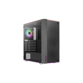 Корпус Aerocool Skribble-G-BK-v1 Black Mid Tower (ATX/micro-ATX/mini-ITX, Steel, 1x120mm FAN) (4711099472888)