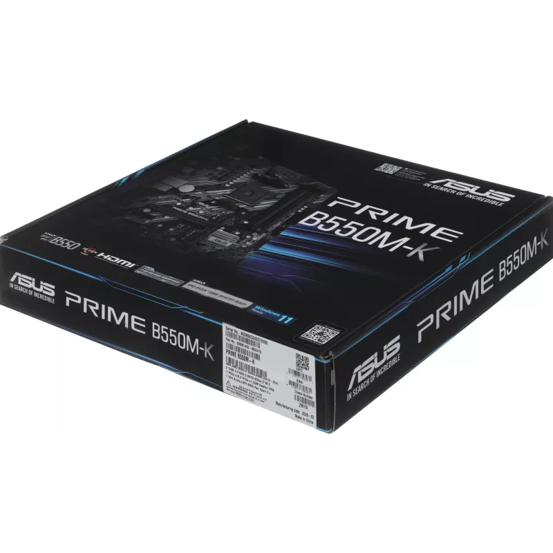 Материнская плата Asus PRIME B550M-K Soc-AM4 AMD B550 4xDDR4 mATX AC`97 8ch(7.1) GbLAN RAID+VGA+DVI+HDMI