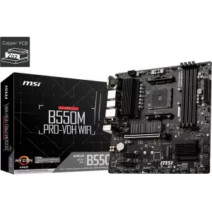  MSI B550M PROVDH WIFI SocAM4 AMD B550 4xDDR4 mATX AC97 8ch71 GbLAN RAIDHDMIDP