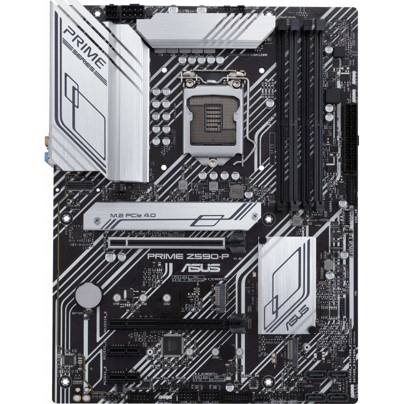 Материнская плата Asus PRIME Z590-P Soc-1200 Intel Z590 4xDDR4 ATX AC`97 8ch(7.1) GbLAN RAID+HDMI+DP