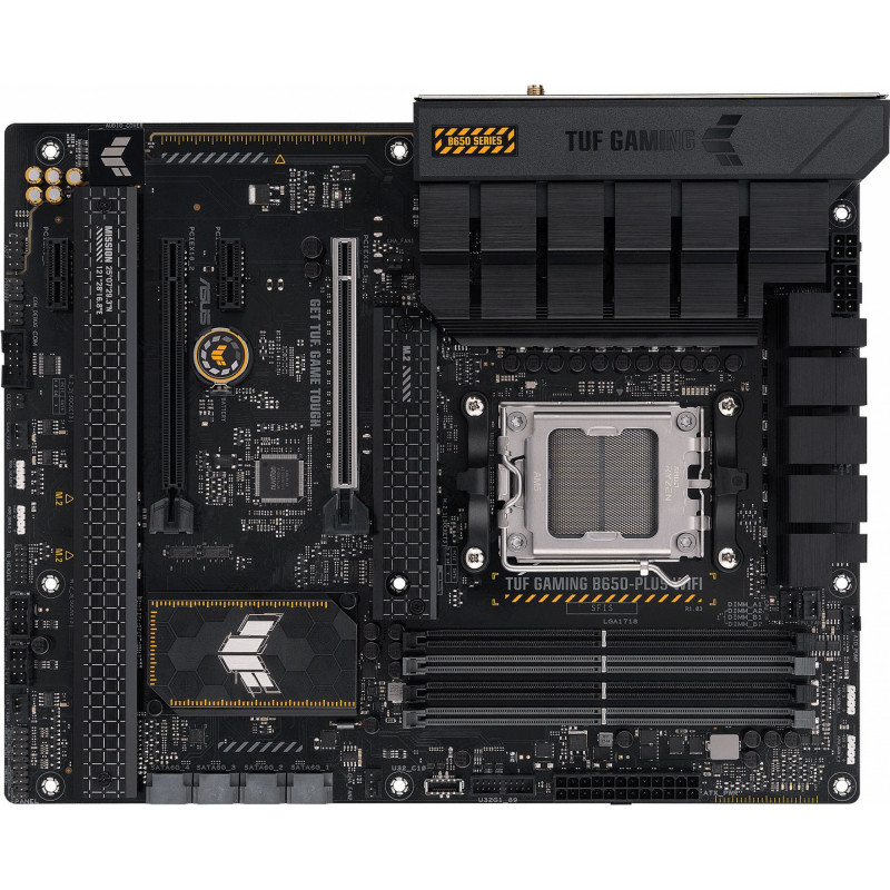 Материнская плата Asus TUF GAMING B650-PLUS WIFI SocketAM5 AMD B650 4xDDR5 ATX AC`97 8ch(7.1) 2.5Gg RAID+HDMI+DP Материнская плата Asus TUF GAMING B650-PLUS WIFI SocketAM5 AMD B650 4xDDR5 ATX AC`97 8ch(7.1) 2.5Gg RAID+HDMI+DP