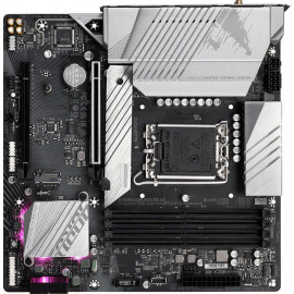 Материнская плата Gigabyte B760M AORUS ELITE AX Soc-1700 Intel B760 4xDDR5 mATX AC`97 8ch(7.1) 2.5Gg RAID+HDMI+DP