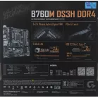 Материнская плата Gigabyte B760M DS3H DDR4 Soc-1700 Intel B760 4xDDR4 mATX AC`97 8ch(7.1) 2.5Gg RAID+VGA+HDMI+DP