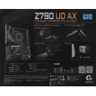 Материнская плата Gigabyte Z790 UD AX Soc-1700 Intel Z790 4xDDR5 ATX AC`97 8ch(7.1) 2.5Gg RAID+HDMI+DP