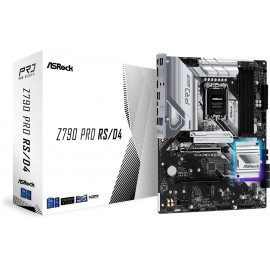 Материнская плата Asrock Z790 PRO RS/D4 Soc-1700 Intel Z790 4xDDR4 ATX AC`97 8ch(7.1) 2.5Gg RAID+HDMI+DP