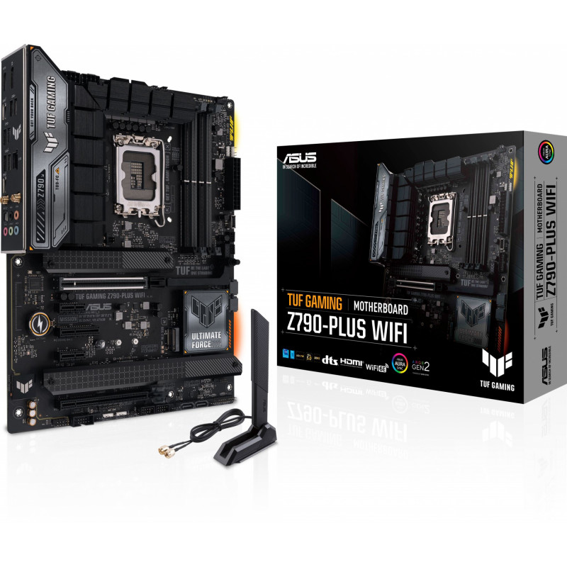 Материнская плата Asus TUF GAMING Z790-PLUS WIFI Soc-1700 Intel Z790 4xDDR5 ATX AC`97 8ch(7.1) 2.5Gg RAID+HDMI+DP