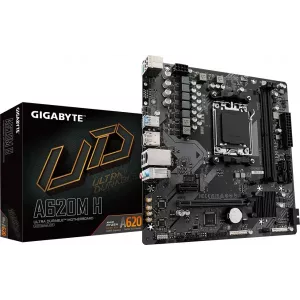  Gigabyte A620M H Socket AM5 AMD A620 2xDDR5 mATX AC97 8ch71 GbLAN RAIDHDMIDP