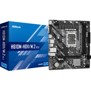  Asrock H610MHDVM2 R20 Soc1700 Intel H610 2xDDR4 mATX AC97 8ch71 GbLANVGAHDMIDP