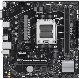 Материнская плата Asus PRIME A620M-K SocketAM5 AMD A620 2xDDR5 mATX AC`97 8ch(7.1) GbLAN RAID+VGA+HDMI
