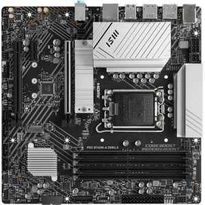  MSI PRO B760MA DDR4 II Soc1700 Intel B760 4xDDR4 mATX AC97 8ch71 25GgHDMIDP