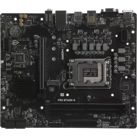 Материнская плата MSI PRO B760M-E Soc-1700 Intel B760 2xDDR5 mATX AC`97 8ch(7.1) GbLAN+VGA+HDMI