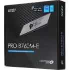 Материнская плата MSI PRO B760M-E Soc-1700 Intel B760 2xDDR5 mATX AC`97 8ch(7.1) GbLAN+VGA+HDMI