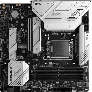  MSI MAG B760M MORTAR II Soc1700 Intel B760 4xDDR5 mATX AC97 8ch71 25GgHDMIDP
