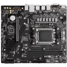 Материнская плата MSI PRO B650M-B SocketAM5 AMD B650 2xDDR5 mATX AC`97 8ch(7.1) 2.5Gg RAID+VGA+HDMI