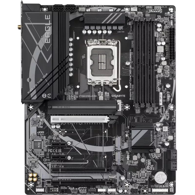 Материнская плата Gigabyte Z790 EAGLE AX Soc-1700 Intel Z790 4xDDR5 ATX AC`97 8ch(7.1) 2.5Gg RAID+HDMI+DP