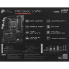 Материнская плата MSI PRO B650-S WIFI Socket AM5 AMD B650 4xDDR5 ATX AC`97 8ch(7.1) 2.5Gg RAID+HDMI+DP