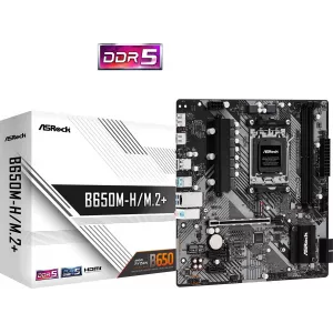  Asrock B650MHM2 Socket AM5 AMD B650 2xDDR5 mATX AC97 8ch71 GbLAN RAIDHDMIDP