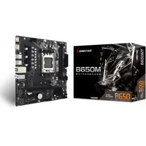  Biostar B650MT Socket AM5 AMD B650 2xDDR5 mATX AC97 8ch71 GbLAN RAIDHDMIDP
