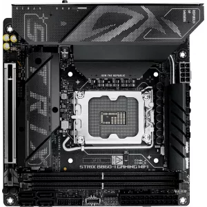 Asus ROG STRIX B860I GAMING WIFI Soc1851 Intel B860 2xDDR5 miniITX AC97 8ch71 25Gg RAIDHDMIDP