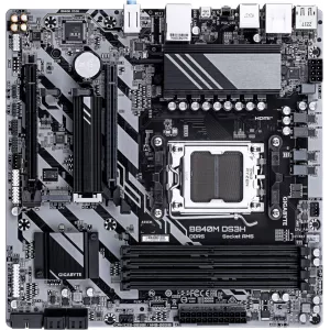  Gigabyte B840M DS3H Socket AM5 AMD B840 4xDDR5 mATX AC97 8ch71 25Gg RAIDHDMIDP