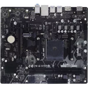  Biostar B550MT SocAM4 AMD B550 2xDDR4 mATX AC97 8ch71 GbLAN RAIDHDMIDP