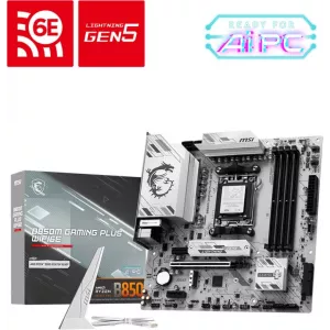  MSI B850M GAMING PLUS WIFI6E Socket AM5 AMD B850 4xDDR5 mATX AC97 8ch71 25Gg RAIDHDMIDP