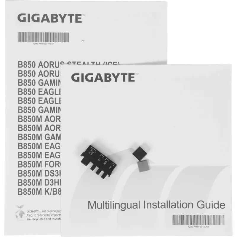 Материнская плата Gigabyte B850M FORCE WIFI6E Socket AM5 AMD B850 2xDDR5 mATX AC`97 8ch(7.1) 2.5Gg RAID+HDMI+DP
