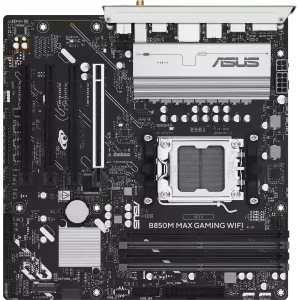  Asus B850M MAX GAMING WIFI Socket AM5 AMD B850 4xDDR5 mATX AC97 8ch71 GbLAN RAIDHDMIDP