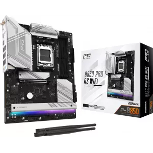  Asrock B850 PRO RS WIFI Socket AM5 AMD B850 4xDDR5 ATX AC97 8ch71 25Gg RAIDHDMI