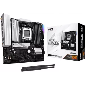  Asrock B850M PRO RS WIFI Socket AM5 AMD B850 4xDDR5 mATX AC97 8ch71 25Gg RAIDHDMIDP